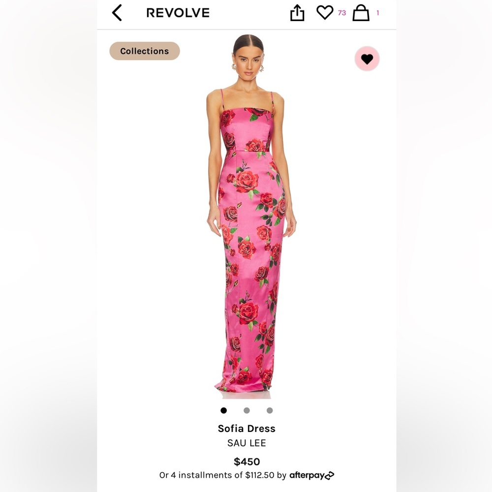 Sau Lee Sofia Dress Size 4 (hemmed 2 inches of length)